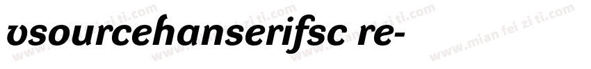 vsourcehanserifsc re字体转换